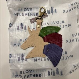 Portland Leather Goods Unicorn Keychain